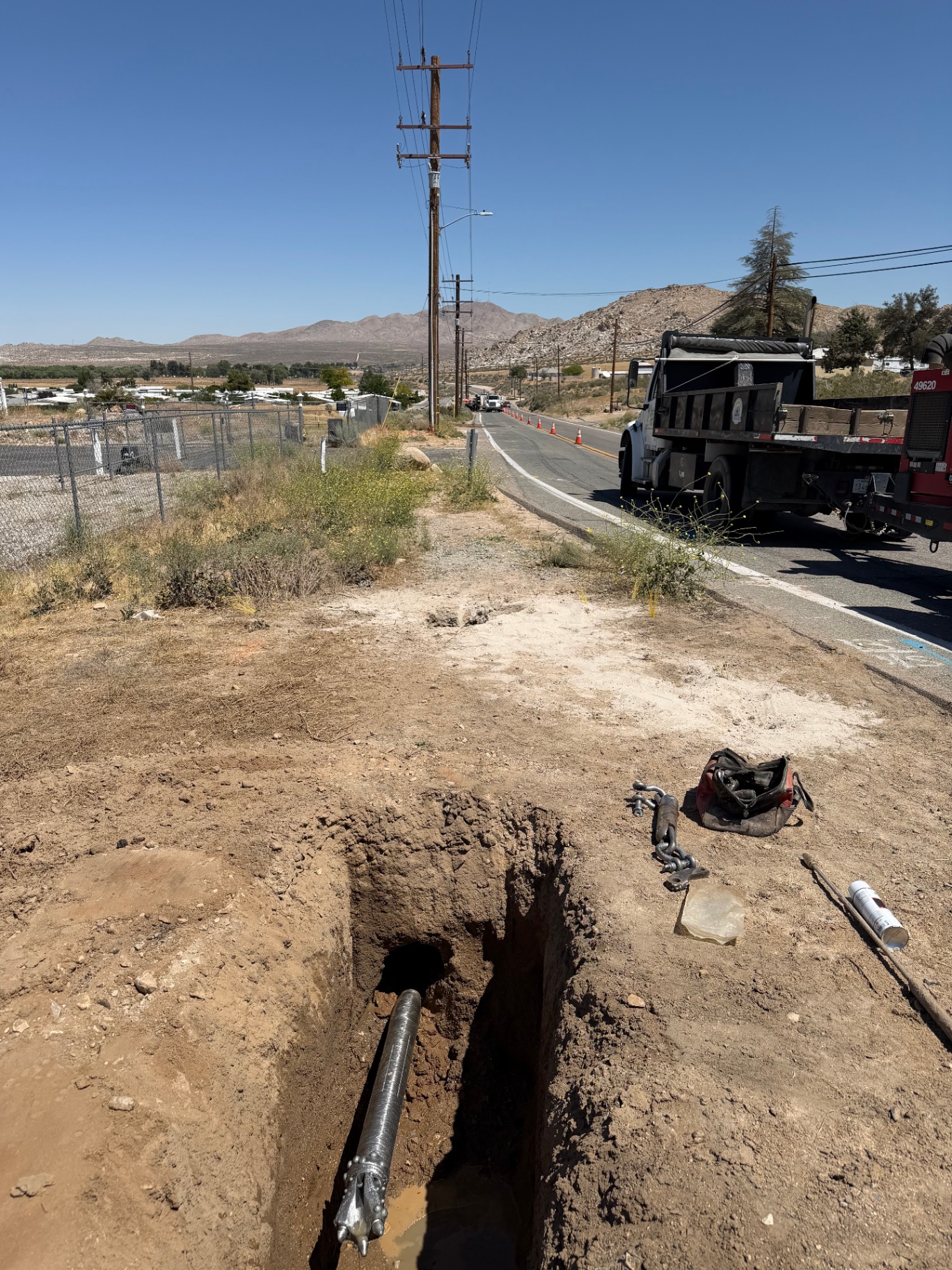 Pilot bit surfacing at exit pit